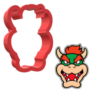 Bowser Face 3D Cookie Cutter - STL File Digital Download