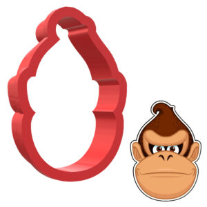 Donkey Kong Face 3D Cookie Cutter