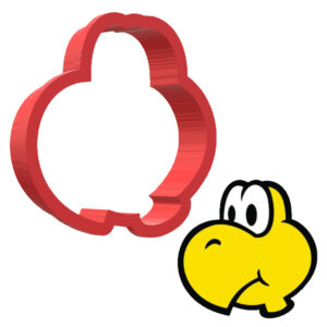 Koopa Face 3D Cookie Cutter - STL File Digital Download