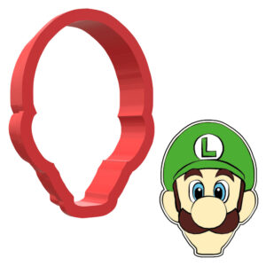 Luigi Face 3D Cookie Cutter