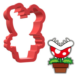 Piranha Plant 3D Cookie Cutter - STL File Digital Download