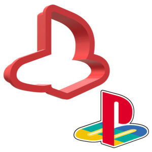 Playstation Logo 3D Cookie Cutter