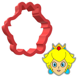 Princess Peach Face 3D Cookie Cutter - STL File Digital Download