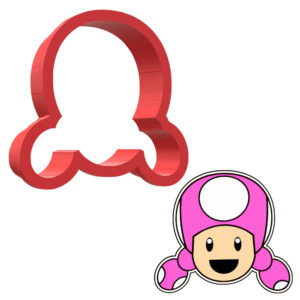 Toadette Face 3D Cookie Cutter