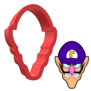 Waluigi Face 3D Cookie Cutter