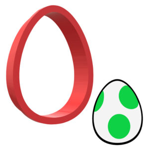 Yoshi Egg 3D Cookie Cutter
