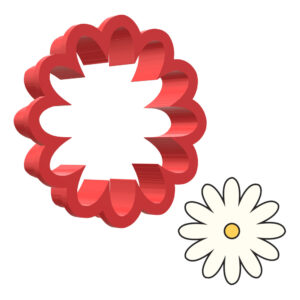 Daisy 3D Cookie Cutter - STL File Digital Download