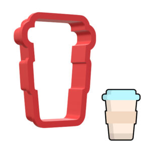 Coffee Cup 3D Cookie Cutter - STL File Digital Download