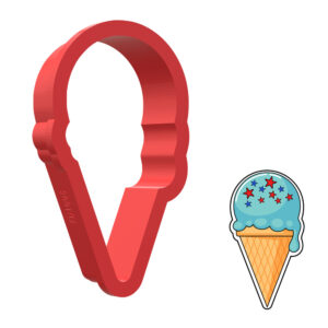 Waffle Cone 3D Cookie Cutter - STL File Digital Download