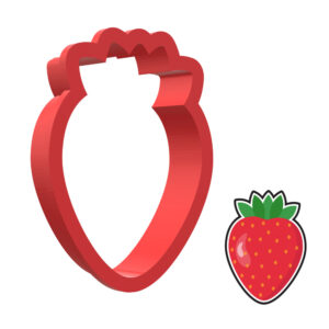 Strawberry 3D Cookie Cutter