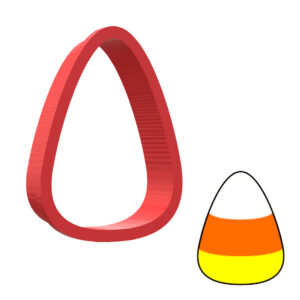 Candy Corn 3D Cookie Cutter - STL File Digital Download