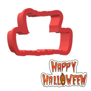 Happy Halloween 3D Cookie Cutter - STL File Digital Download