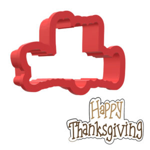 Happy Thanksgiving 3D Cookie Cutter - STL File Digital Download
