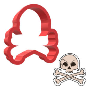 Skull and Bones 3D Cookie Cutter