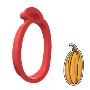 Tall Pumpkin 3D Cookie Cutter