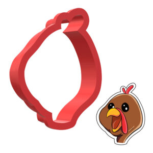 Turkey Head 3D Cookie Cutter - STL File Digital Download