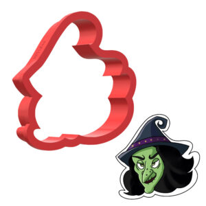Witch Face 3D Cookie Cutter - STL File Digital Download