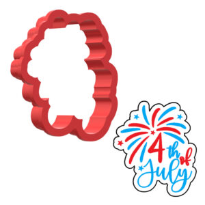 Firework 4th Of July 3D Cookie Cutter - STL File Digital Download