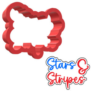 Stars And Stripes 3D Cookie Cutter - STL File Digital Download