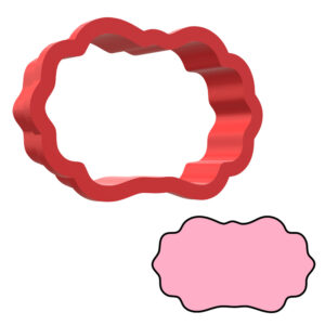 Decorative Plaque Style 2 3D Cookie Cutter - STL File Digital Download