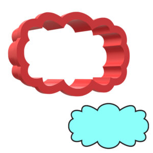 Decorative Plaque Style 4 3D Cookie Cutter - STL File Digital Download
