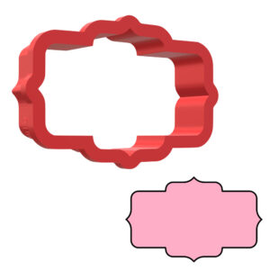 Decorative Plaque Style 5 3D Cookie Cutter - STL File Digital Download
