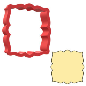 Decorative Plaque Style 6 3D Cookie Cutter - STL File Digital Download