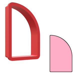 Half Arch Plaque 3D Cookie Cutter