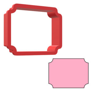 Missing Corners Plaque 3D Cookie Cutter