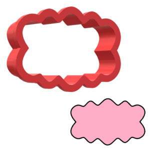 Decorative Plaque Style 8 3D Cookie Cutter