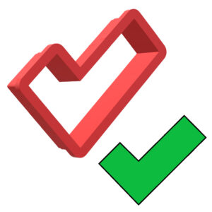 Check Mark 3D Cookie Cutter - STL File Digital Download