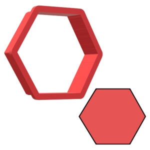 Hexagon 3D Cookie Cutter - STL File Digital Download