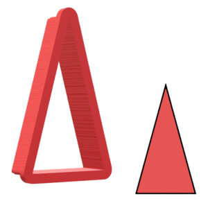 Isosceles Triangle 3D Cookie Cutter - STL File Digital Download