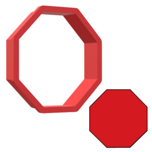 Octagon 3D Cookie Cutter - STL File Digital Download