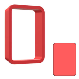 Wide Rounded Rectangle 3D Cookie Cutter
