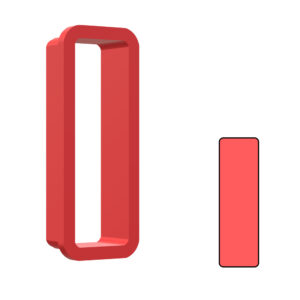 Extra Skinny Rounded Rectangle 3D Cookie Cutter - STL File Digital Download