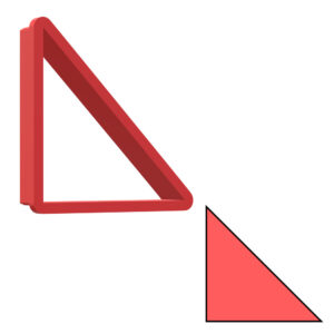 Right Triangle 3D Cookie Cutter