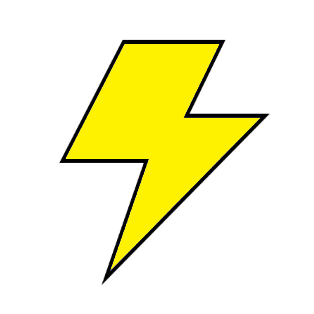 lightning-bolt-white-background-3d-cookie-cutter-sh1016
