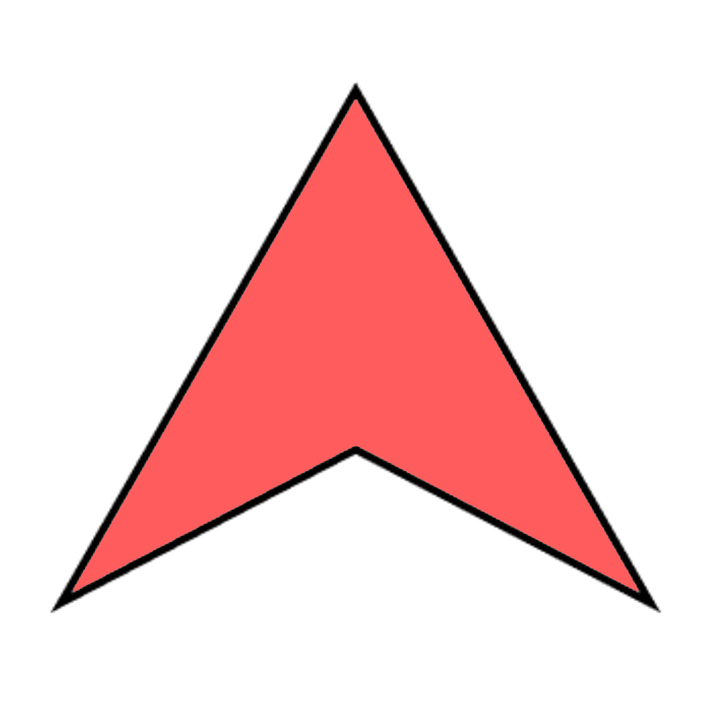 pointed-arrow-white-background-3d-cookie-cutter-sh1020