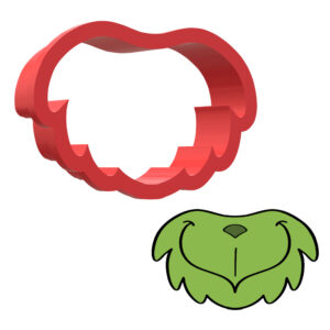 The Grinch Mouth 3D Cookie Cutter - STL File Digital Download
