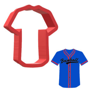 Baseball Jersey 3D Cookie Cutter - STL File Digital Download