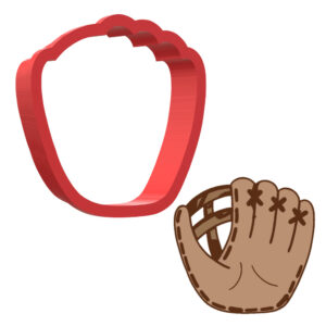 Baseball Glove 3D Cookie Cutter - STL File Digital Download