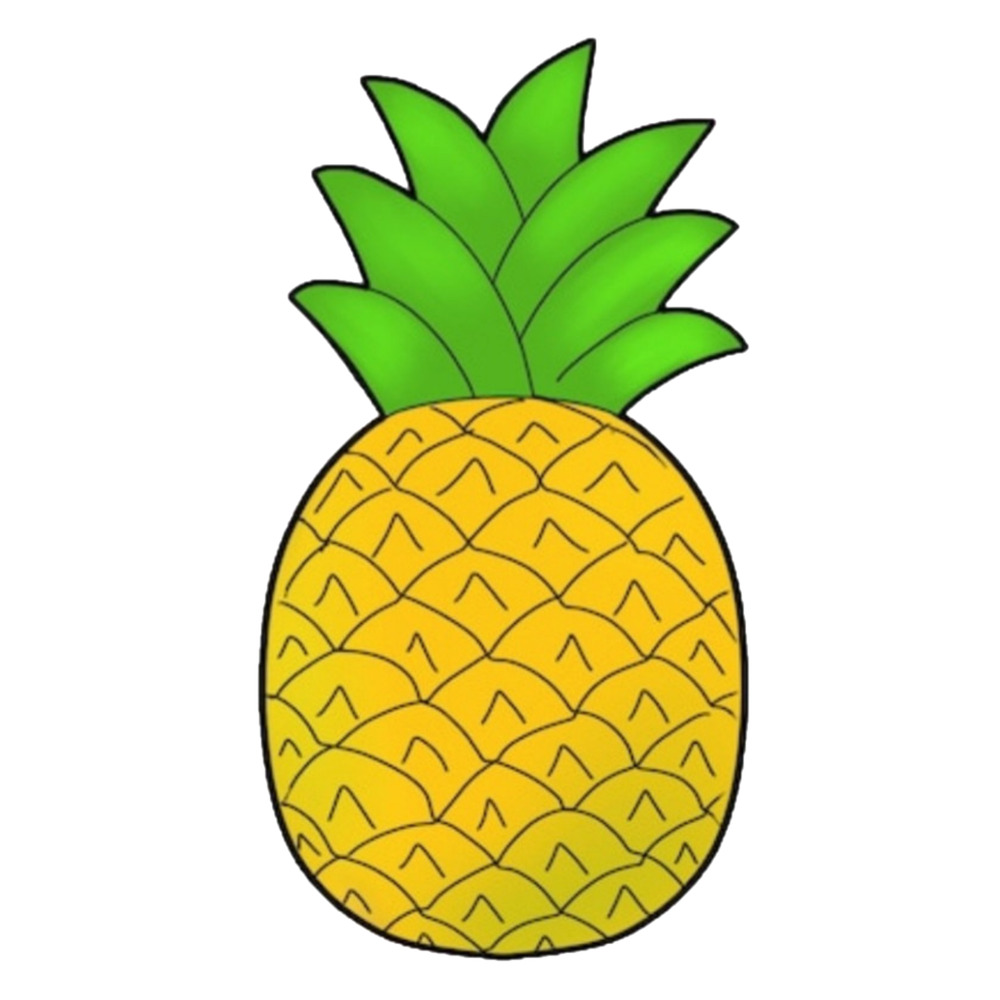 pineapple-white-background-3d-cookie-cutter-fd1011