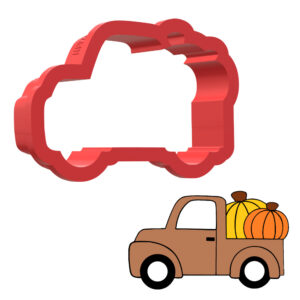 Truck with Pumpkins 3D Cookie Cutter