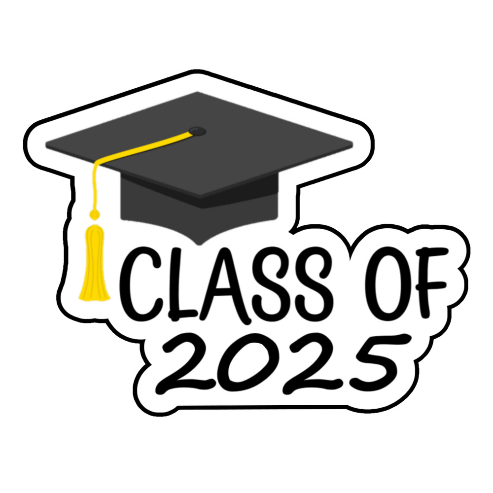 class-of-2025-white-background-3d-cookie-cutter-gr1007