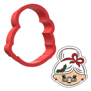 Mrs Santa Claus 3D Cookie Cutter - STL File Digital Download