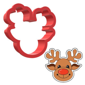 Rudolph 3D Cookie Cutter - STL File Digital Download