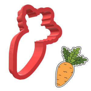 Carrot 3D Cookie Cutter - STL File Digital Download