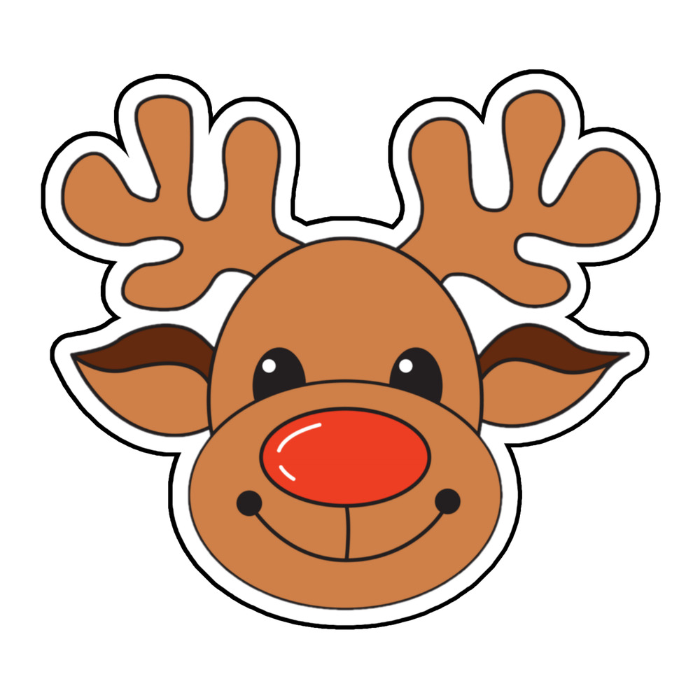 rudolph-white-background-3d-cookie-cutter-ch1023