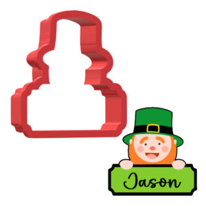 Leprechaun Name Plaque 3D Cookie Cutter - STL File Digital Download
